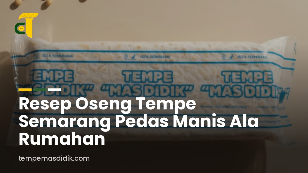 Resep Oseng Tempe Semarang Pedas Manis Ala Rumahan